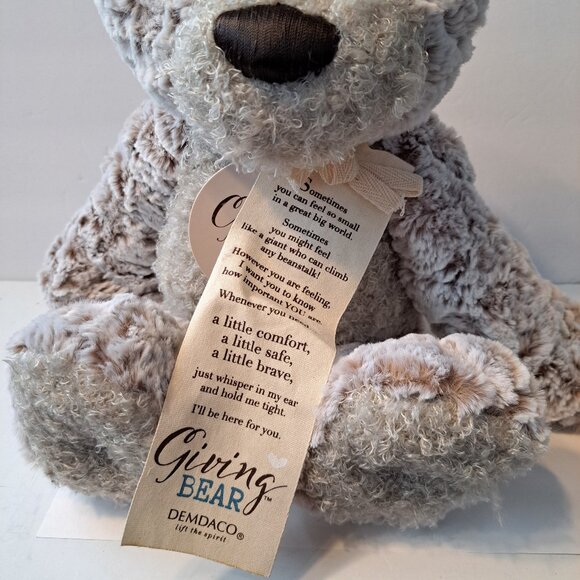 Demdaco Giving Teddy Bear Lift The Spirit Plush Stuffed Animal 17" - Picture 2 of 16